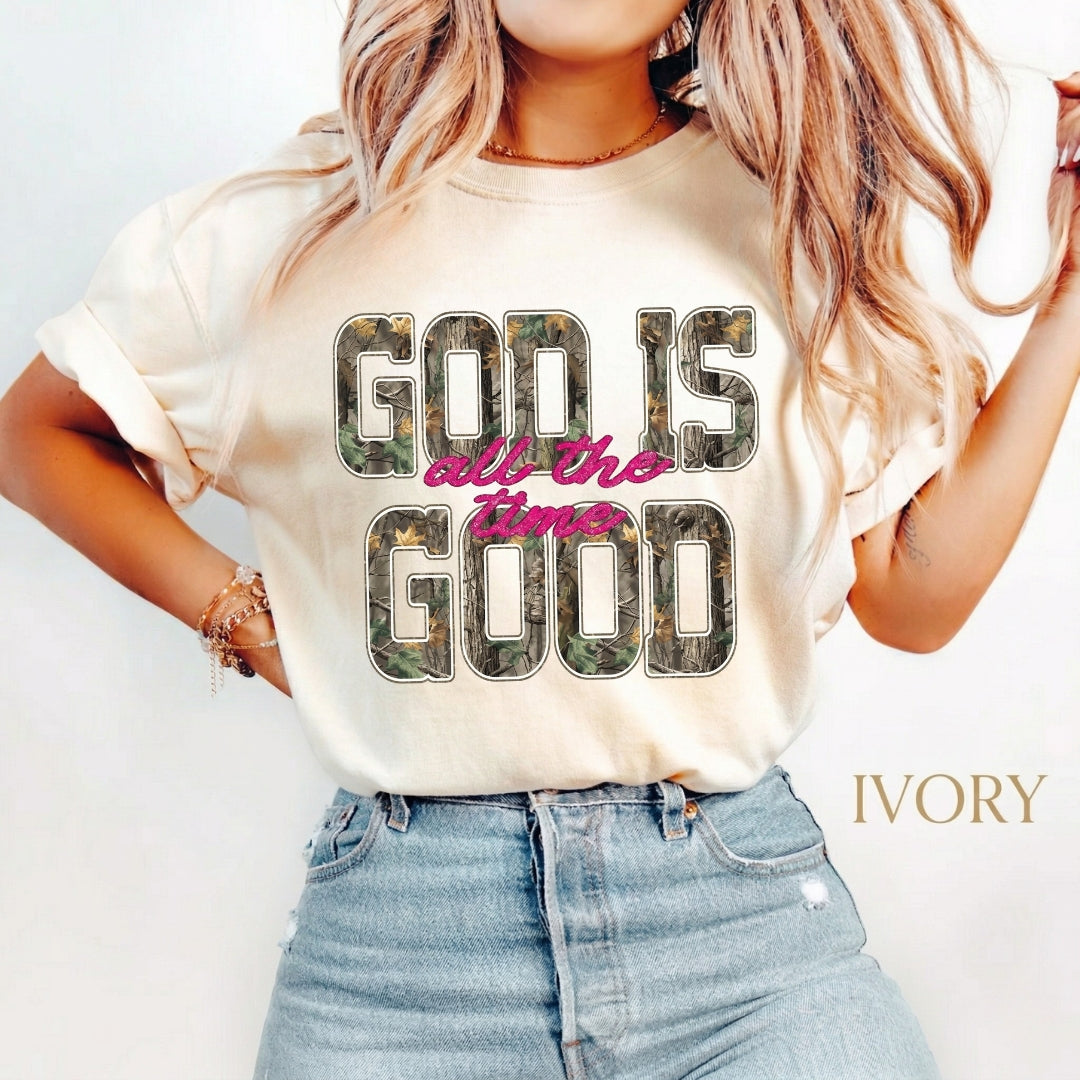God Is Good All The Time Shirt — Comfort Colors 1717