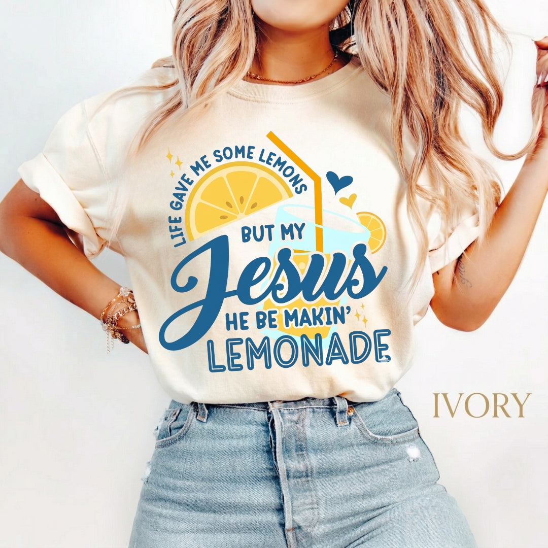 Life Gave Me Some Lemons But My Jesus Shirt - Comfort Colors 1717