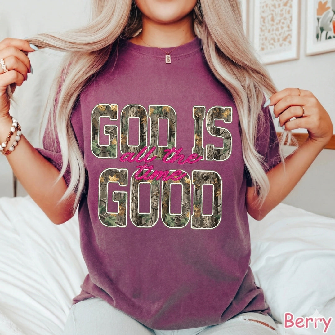 God Is Good All The Time Shirt — Comfort Colors 1717