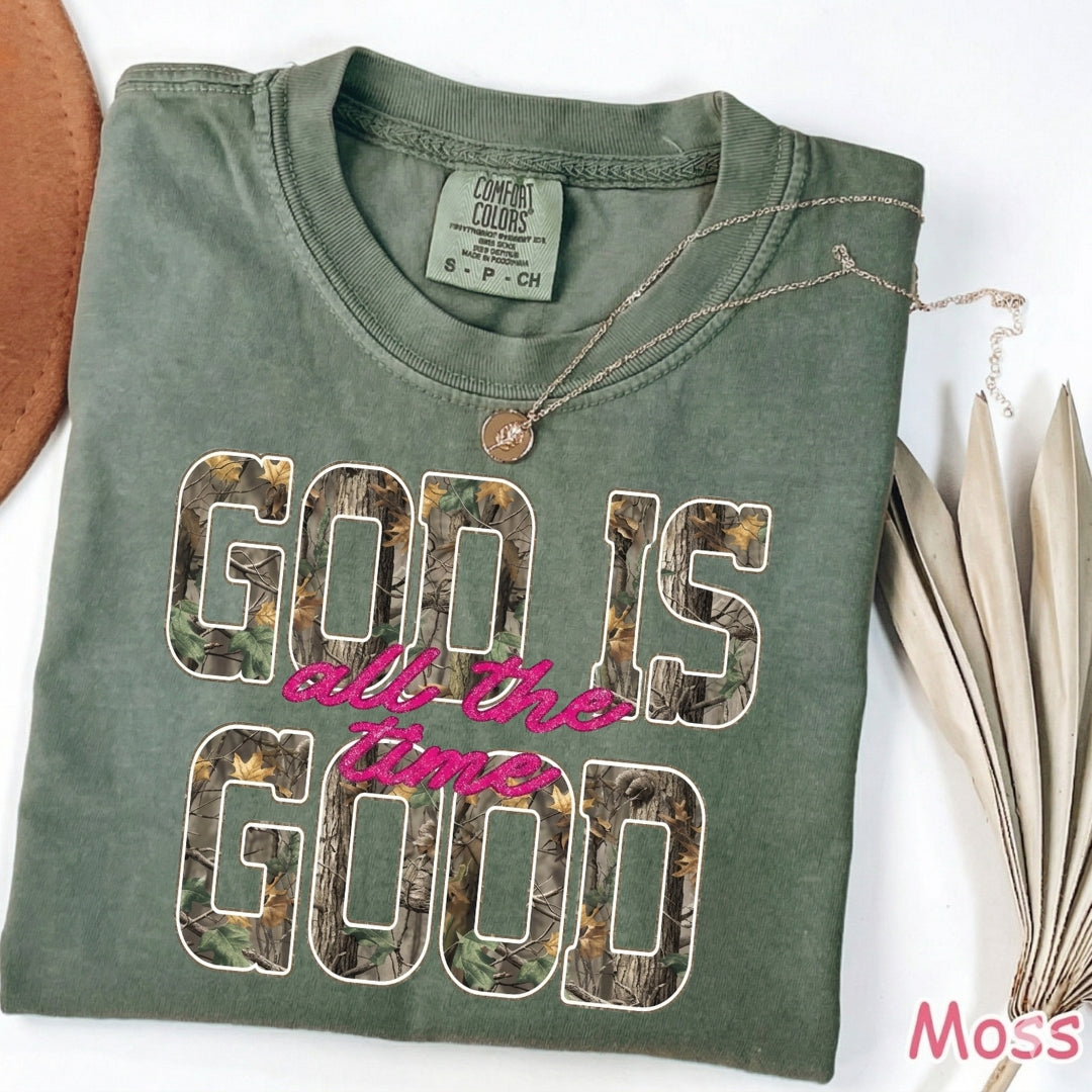 God Is Good All The Time Shirt — Comfort Colors 1717