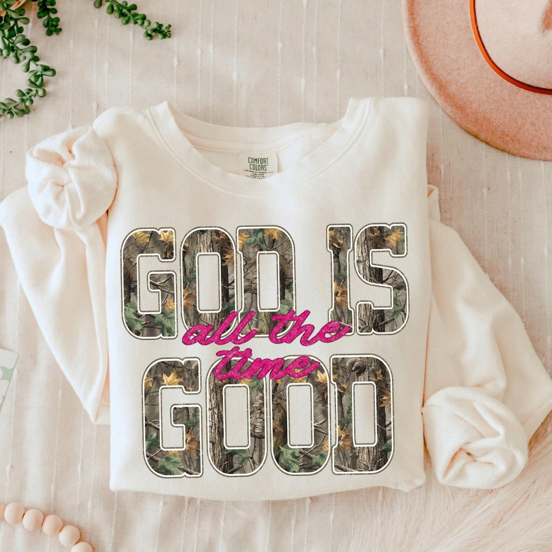 God Is Good All The Time Shirt — Comfort Colors 1717