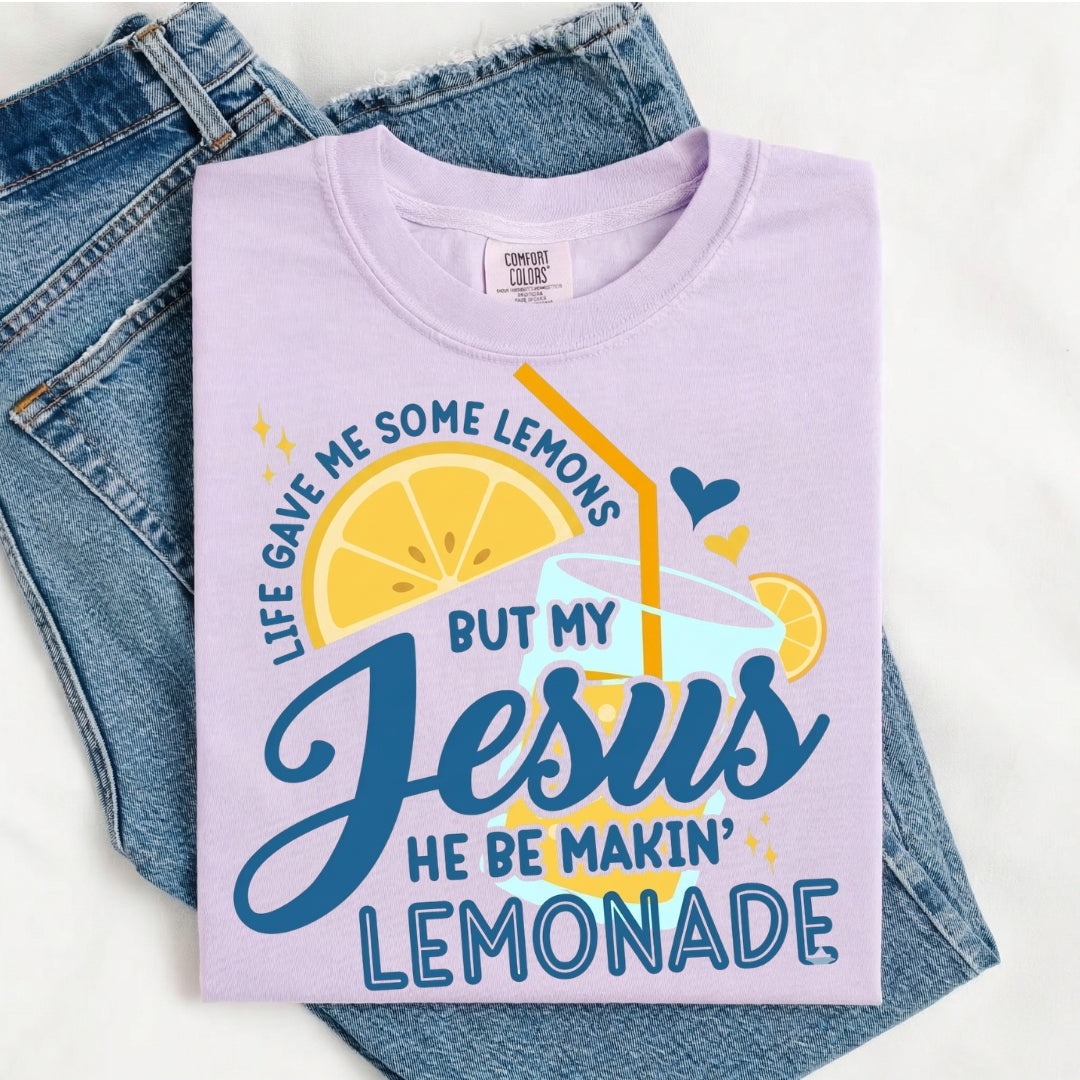 Life Gave Me Some Lemons But My Jesus Shirt - Comfort Colors 1717