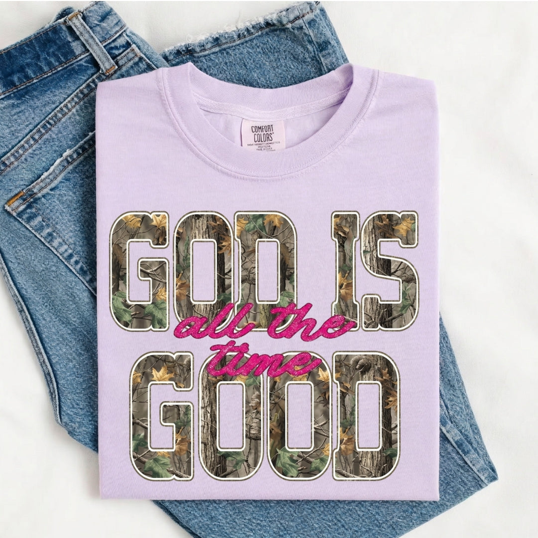 God Is Good All The Time Shirt — Comfort Colors 1717