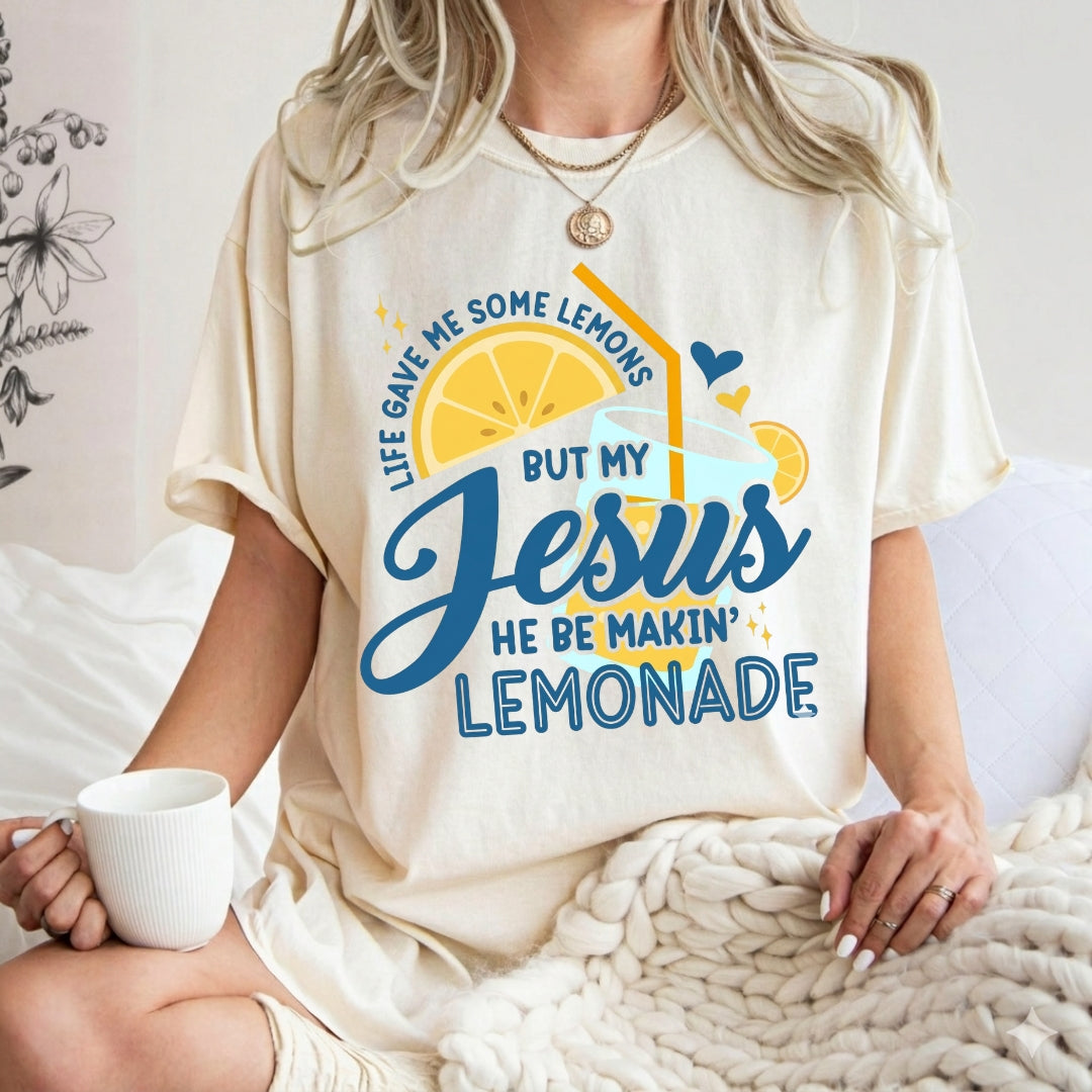 Life Gave Me Some Lemons But My Jesus Shirt - Comfort Colors 1717