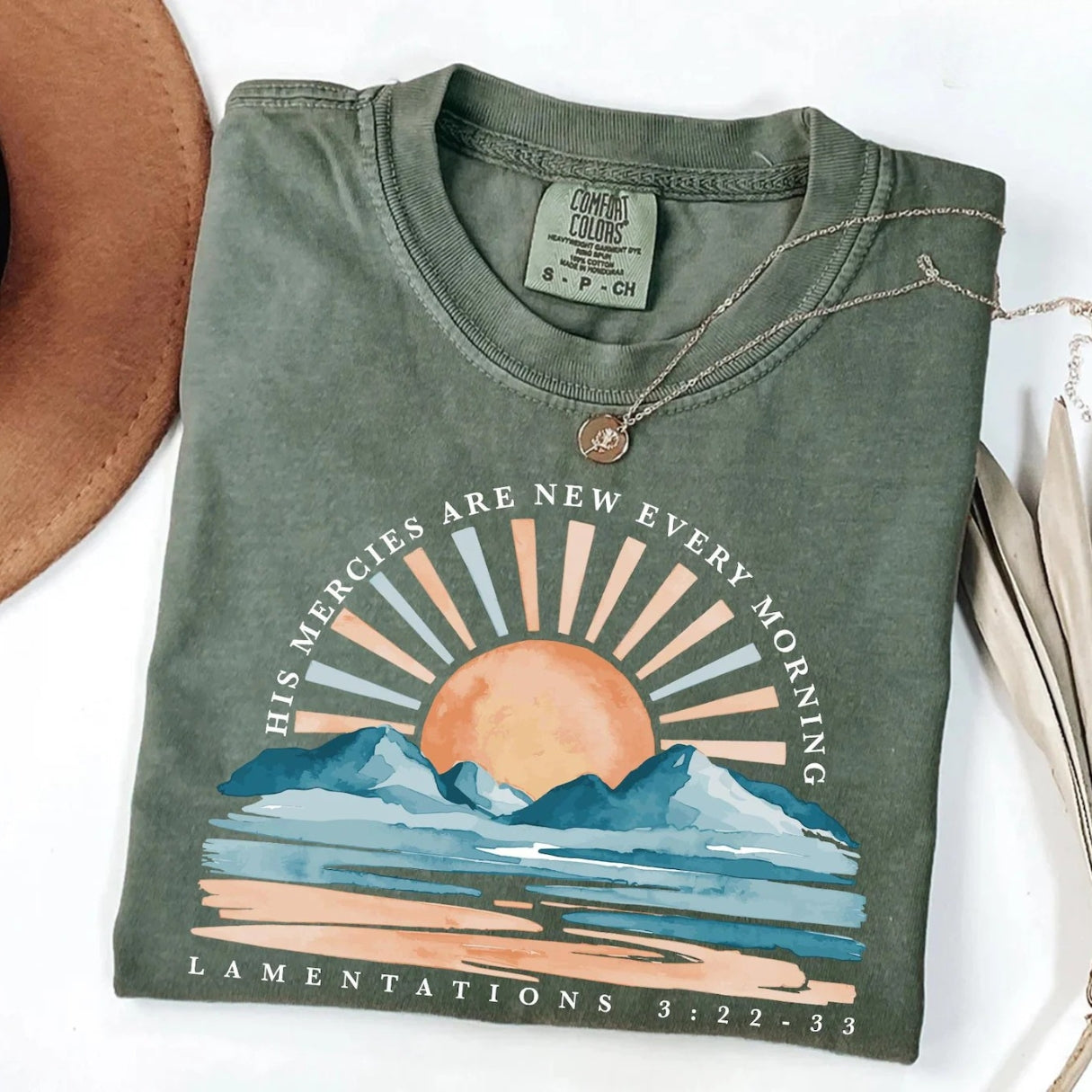 His Mercies Are New Every Morning Shirt — Comfort Colors 1717