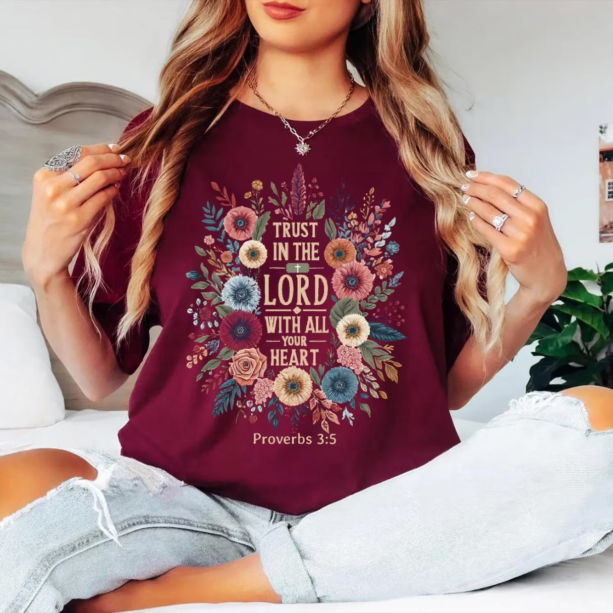 Trust In The Lord With All Your Heart Shirt — Comfort Colors 1717