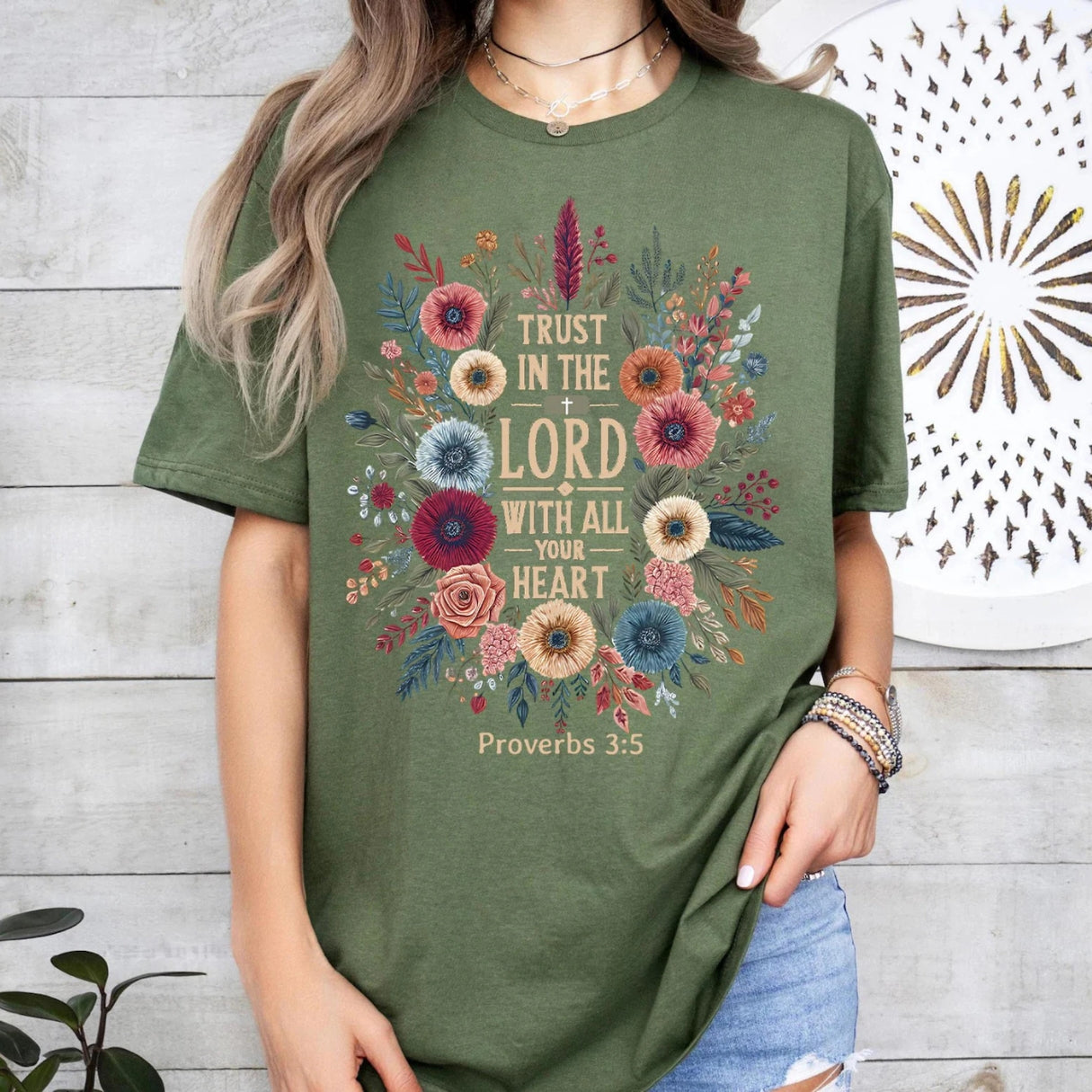 Trust In The Lord With All Your Heart Shirt — Comfort Colors 1717
