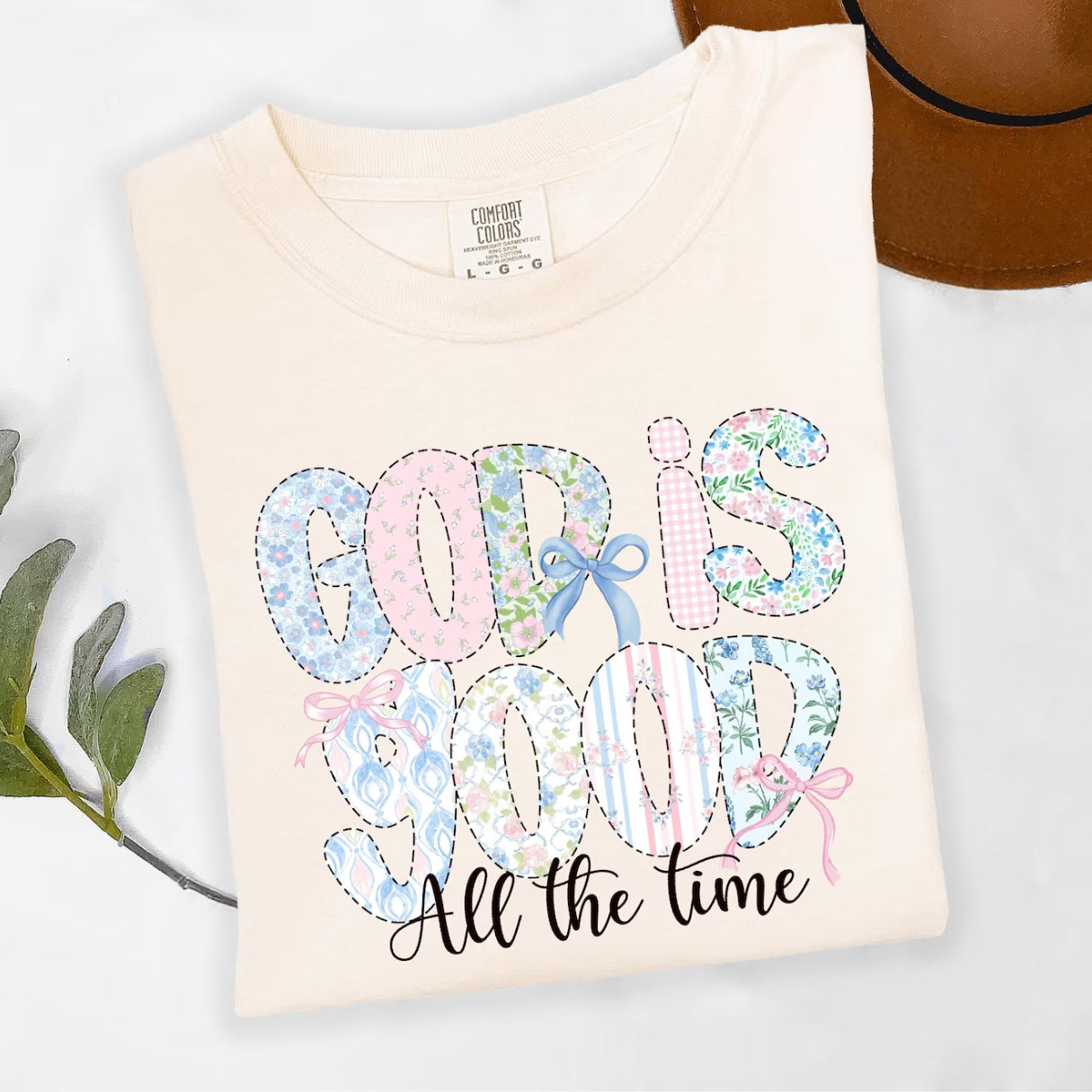 Cute God Is Good All The Time Shirt — Comfort Colors 1717