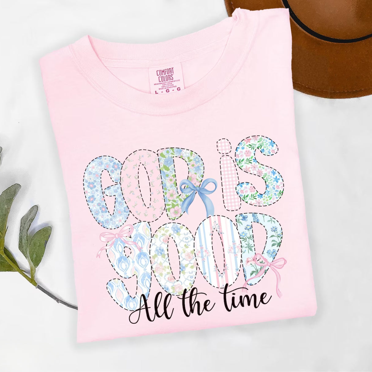 Cute God Is Good All The Time Shirt — Comfort Colors 1717