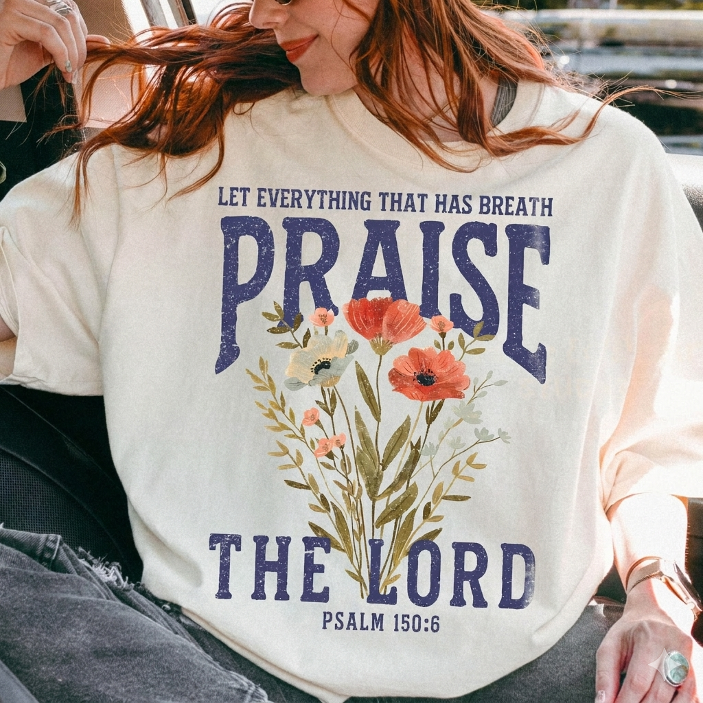 Let Everything That Has Breath Praise The Lord Shirt - Comfort Colors 1717