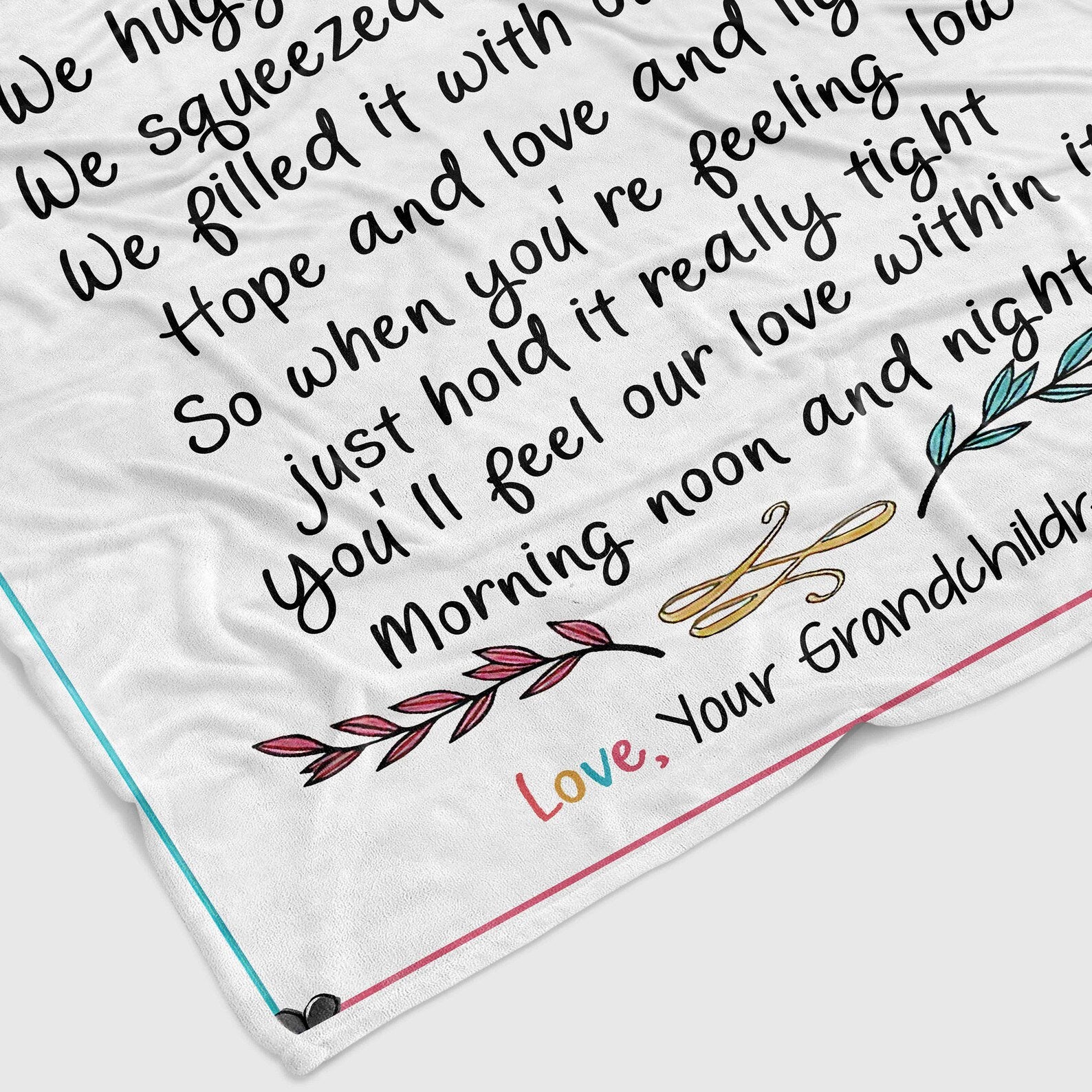 Nana Personalized Name Blanket – Custom Family Grandma Gift