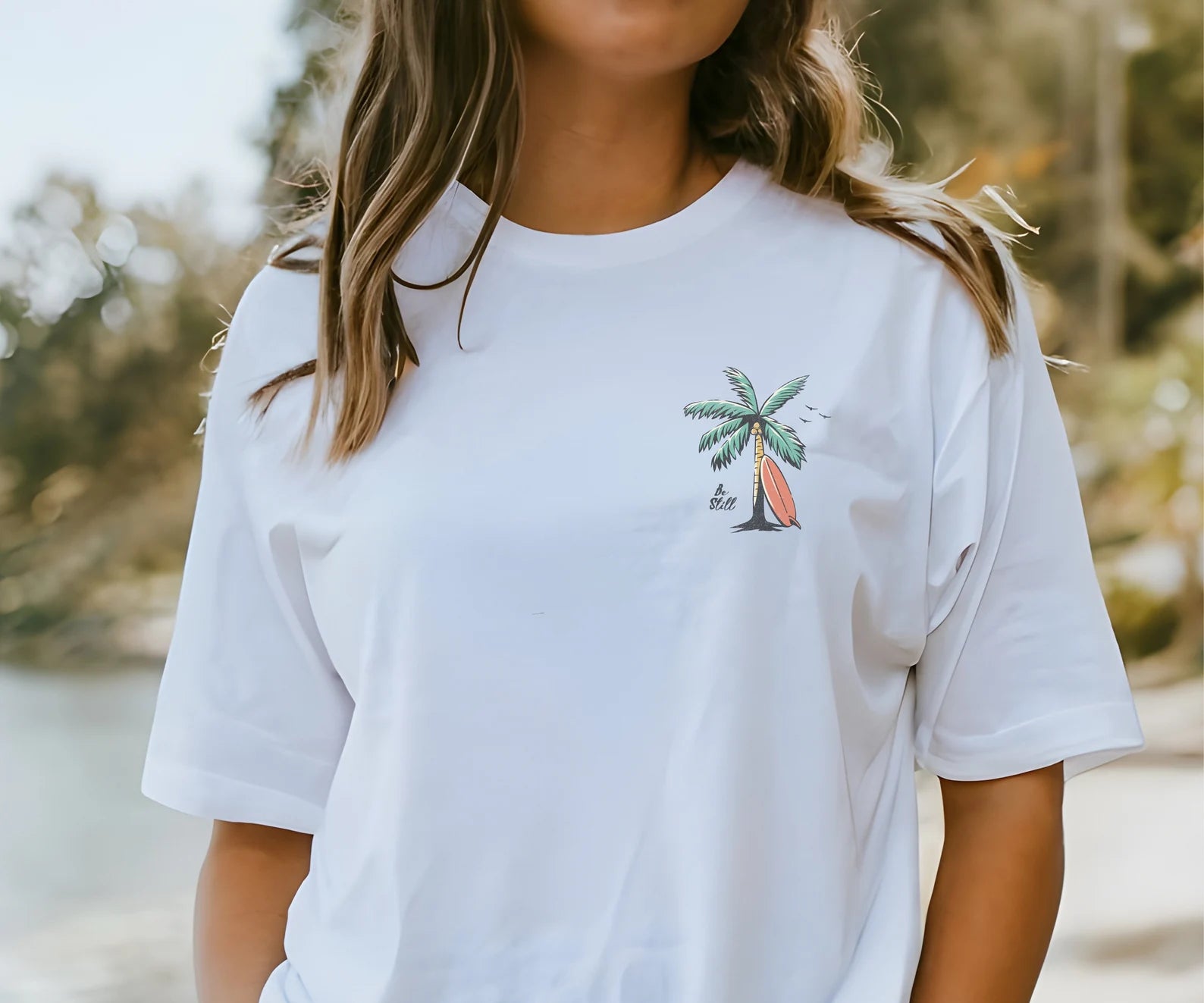 Christian Bible Verse Beachy Backprint Shirt — Comfort Colors 1717