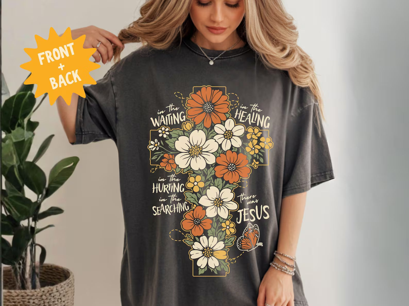 Retro There Was Jesus Shirt — Comfort Colors 1717