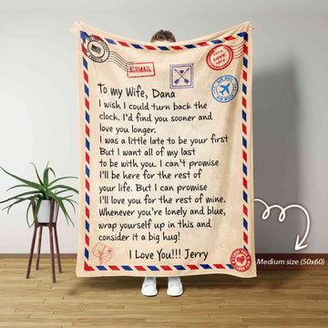 Custom Letter Blanket for Wife