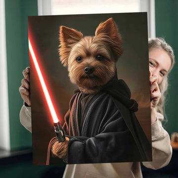 Custom Pet Portrait Canvas – Renaissance Royal Pet Painting from Photo