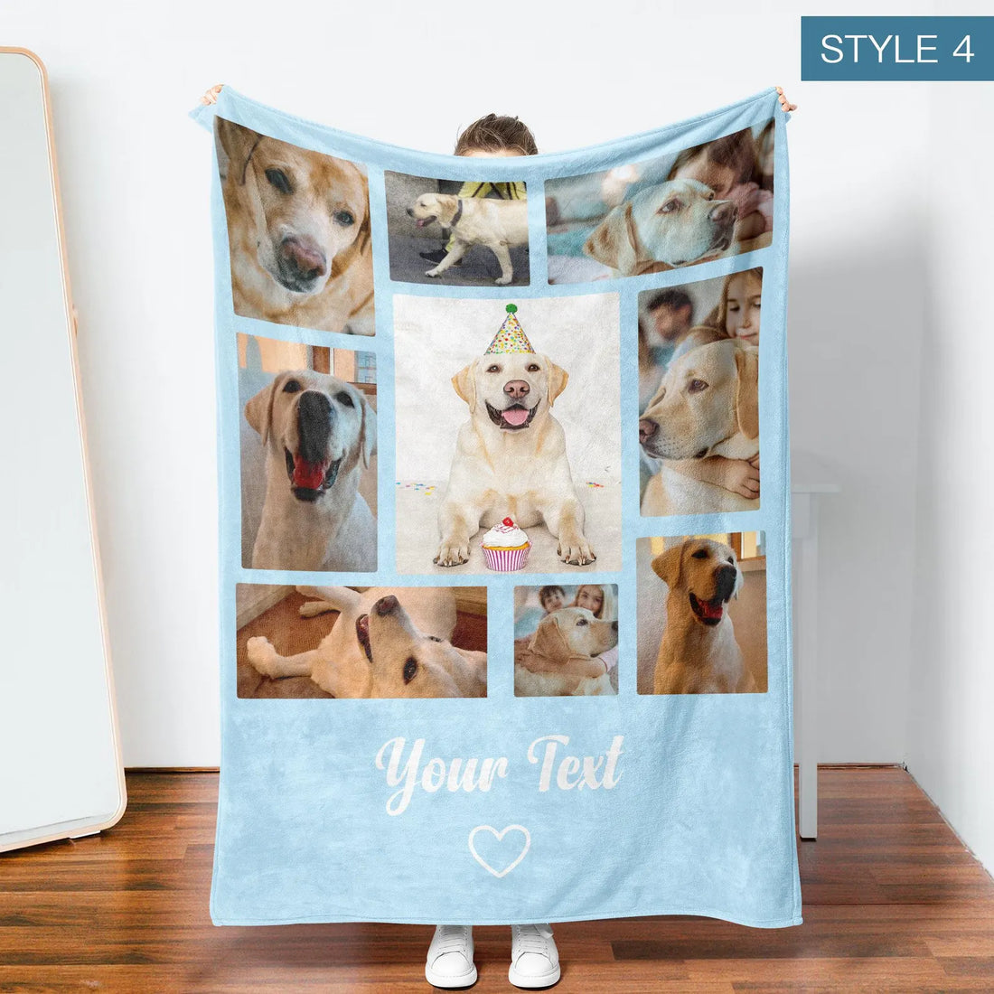 Custom Memorial Pet Photo Blanket