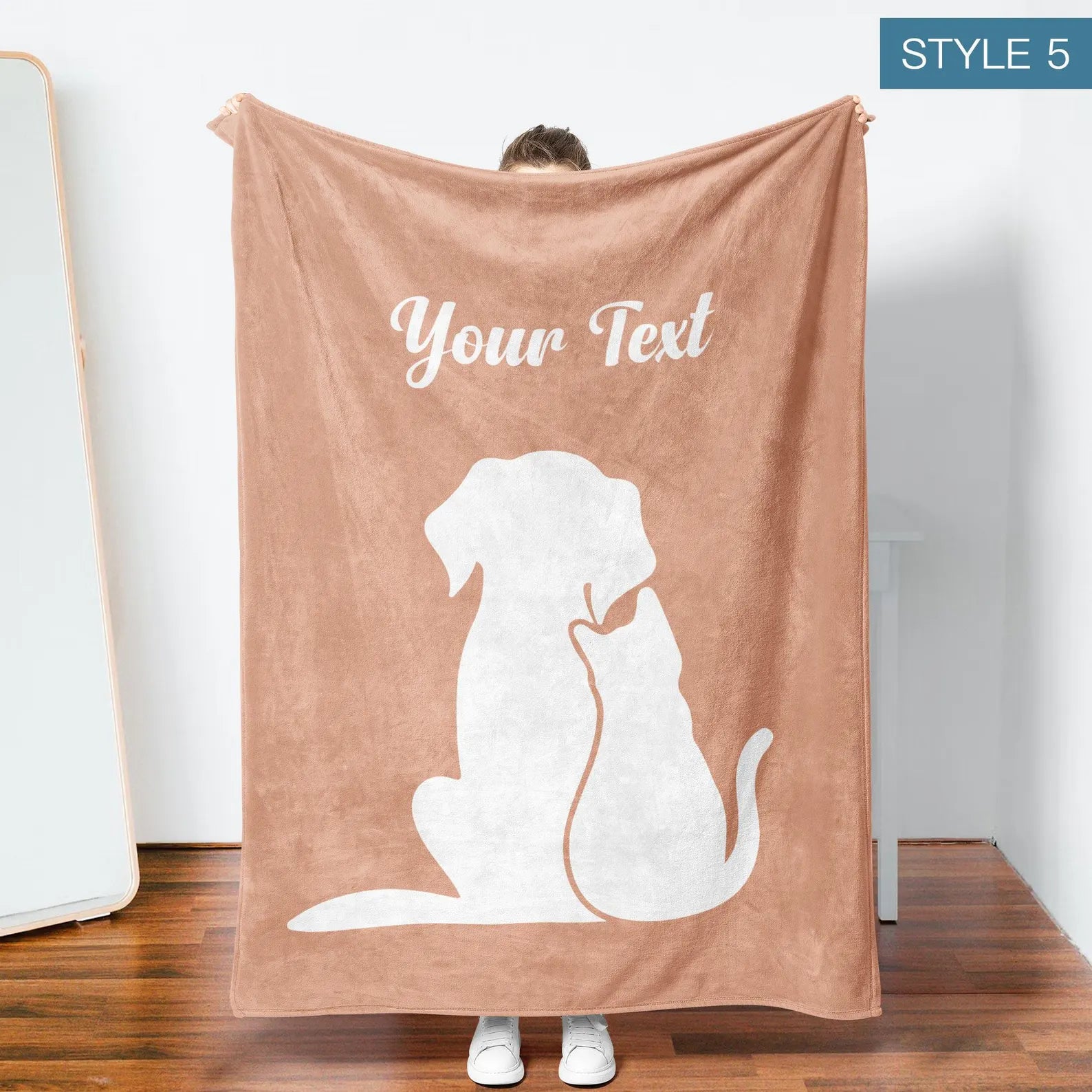 Custom Memorial Pet Photo Blanket