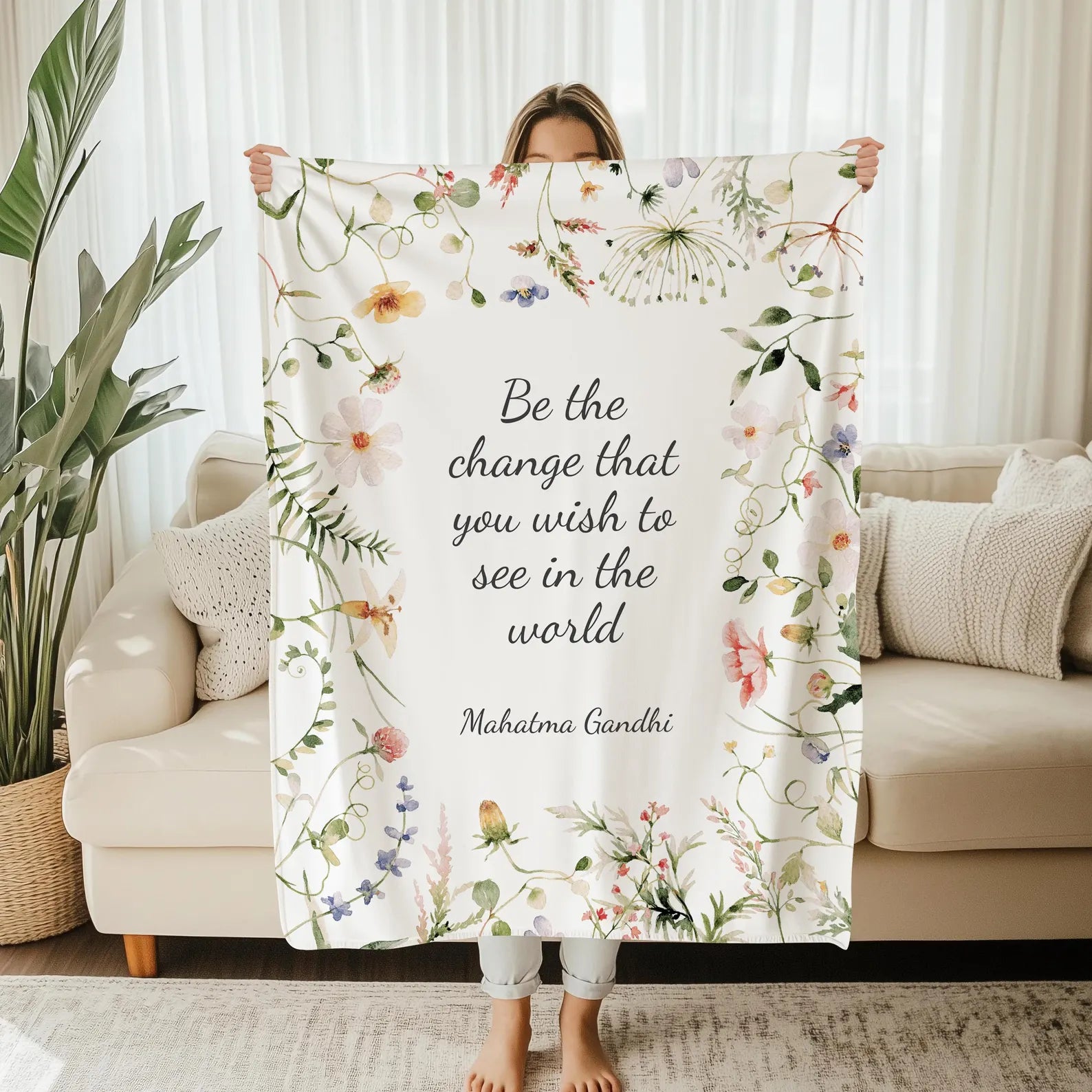 Personalized Quote Blanket – Custom Message Gift for Mom or Grandma