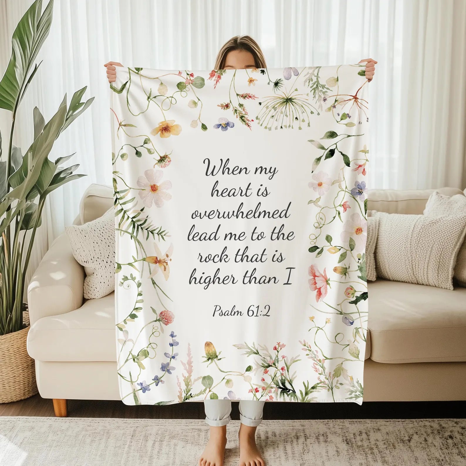 Personalized Quote Blanket – Custom Message Gift for Mom or Grandma
